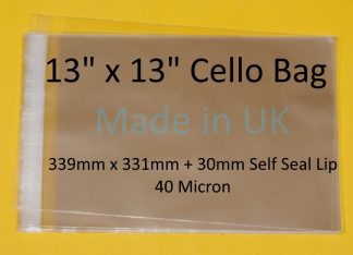 13 x 13 Cello Bag - 339mmx331mm