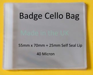 Badge Bag - 55mm x 70mm