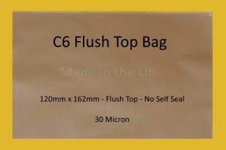 C6 Flush Top Cello Bag