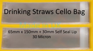 Drinking Straws Cello 65 X 150mm