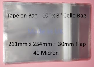 Tape on Bag 10 x 8 - 211 x 254mm